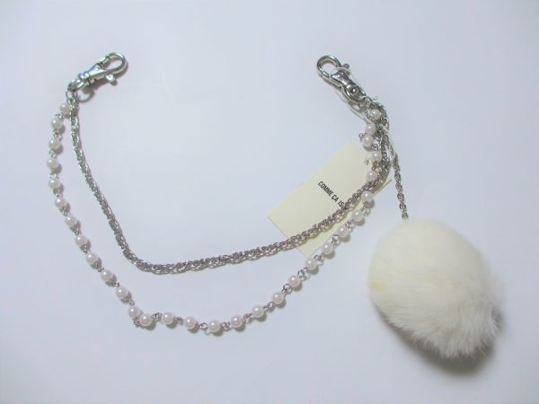 ラビットファー バッグチャーム 白 COMME CA ISM拍卖