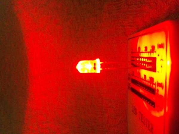 5mm 砲弾型LED20000mcdレッド100球&ダブル抵抗拍卖