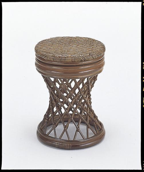 今枝商店 ラタン 籐 回転スツール ハイタイプ スツール S68B拍卖