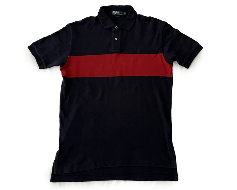 【POLO Ralph Lauren】バイカラー レア配色 ポロシャツ USED ★ ST LT 古着 VINTAGE ストリート ラルフ ポロカン RRL LACOSTE拍卖