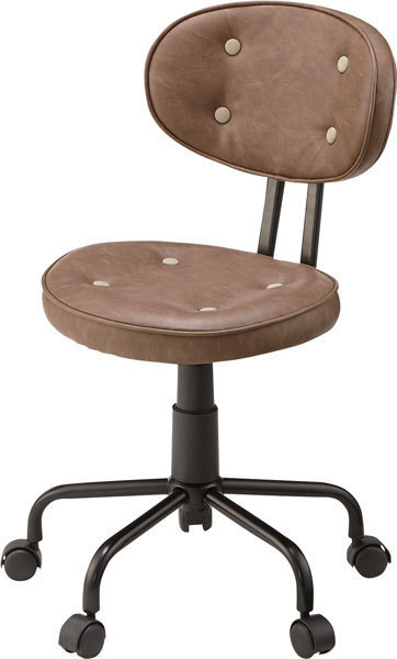 コンパクト デスクチェアー 合成皮革 回転 ガス昇降 キャスター付 拍卖