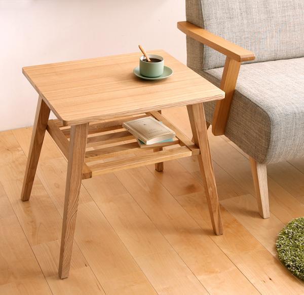 天然木北欧スタイル 【Milka】ミルカ サイドテーブル拍卖