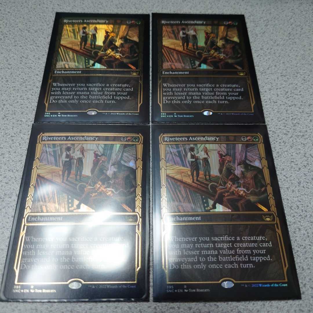 MTG SNC 土建組一家の隆盛 英語foil 四枚セット 箔押しfoil ニューカペナの街角 ショーケース 黄金時代 即決拍卖