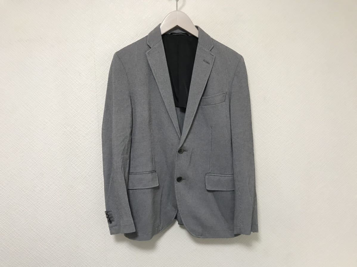 本物ジョセフオムJOSEPH HOMMEジョゼフコットンナイロンテーラードジャケットビジネススーツメンズ44Sグレー拍卖