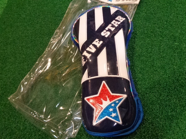 FIVE STAR ファイブスター フェアウェイウッド用 ヘッドカバー ネイビー/ホワイト FSHC-001F拍卖