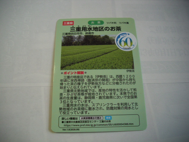 ■ 水の恵み施設 三重用水地区のお茶 水資源機構60th■ダム(#71拍卖