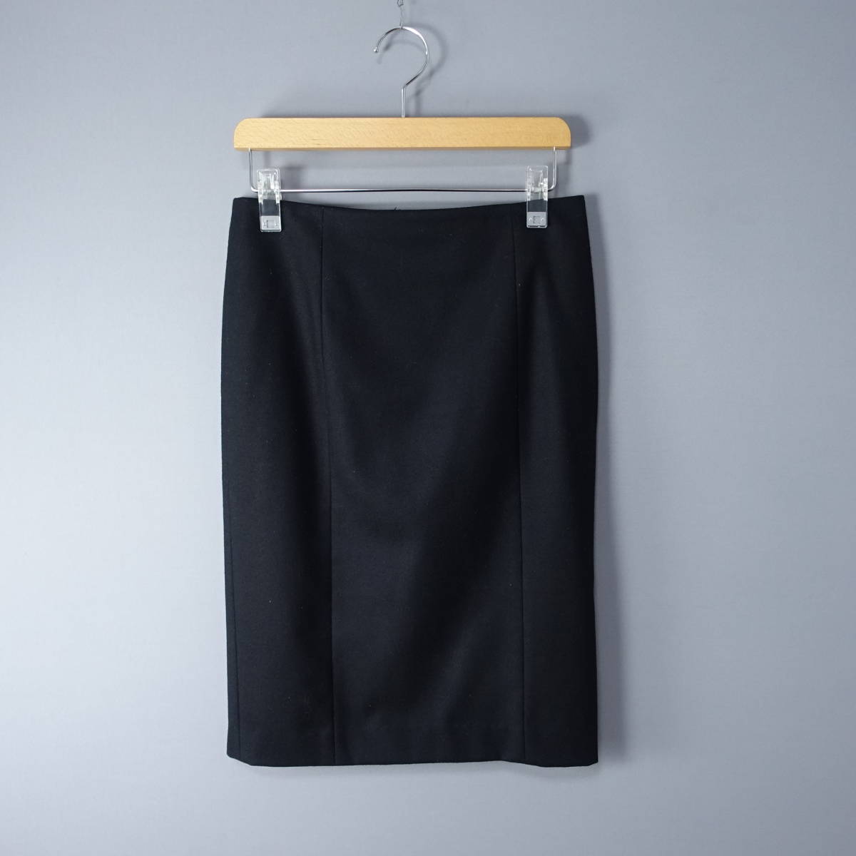 ☆美品☆JOSEPH/ジョセフ/36/オンワード樫山/日本製/ウール混スカート/ブラック/黒/タイト/レディース/タイト拍卖