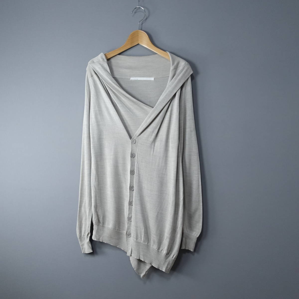 GALERIE VIE/ギャルリーヴィー/TOMORROWLAND/トゥモローランド /1/シルク100%/ロングカーディガン/グレー/レディース/ジャケット/セーター拍卖