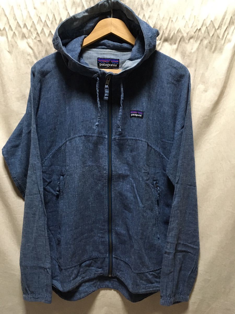 patagonia ヘンプ ジップ フーディ S パーカー 廃番希少品 420 surf HEMP ジャケット シャンブレー拍卖