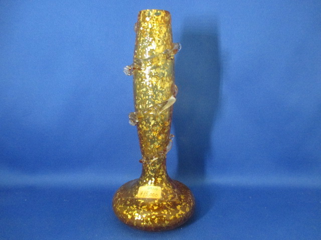 コレクション★ガラス工芸★金箔 フラワーベース 一輪挿し拍卖