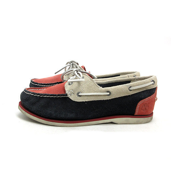 k■【24.5cm】ティンバーランド/Timberland EARTHKEEPERS スエード デッキシューズ/LADIES■134 【中古】拍卖