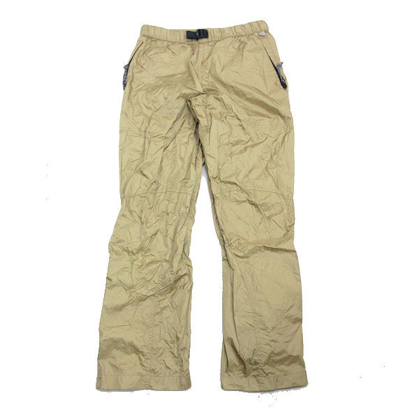 k■ジャーナルスタンダード/JOURNALSTANDARD ナイロンロングパンツ/アウトドア/シャカシャカ【L】ベージュ/MENS■279【中古】拍卖
