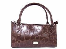 LANVIN(ランバン) クロコ型押ハンドバッグ 954591L1031-337H拍卖