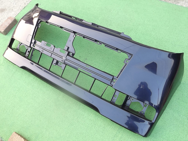 ☆少損,送料安,前期,ミスティックブルーマイカアロワナ?★タント カスタムL375S/L385Sフロントバンパー★純正ダークパープルブルー紫青Re:P拍卖