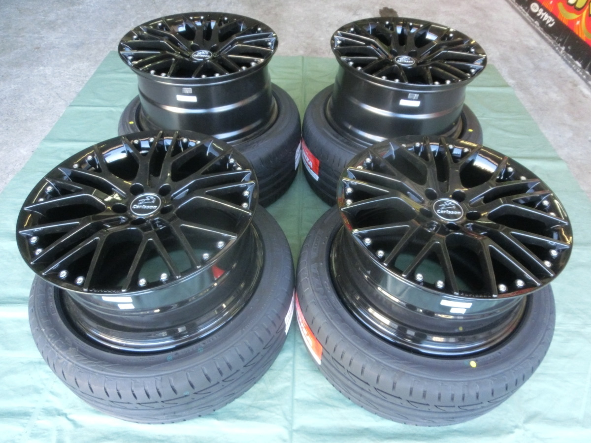 新品 carlsson1/10X &ブリヂストン S007A 225/35-19 255/30-19 ベンツ・Cクラス、CLK 4本セット拍卖