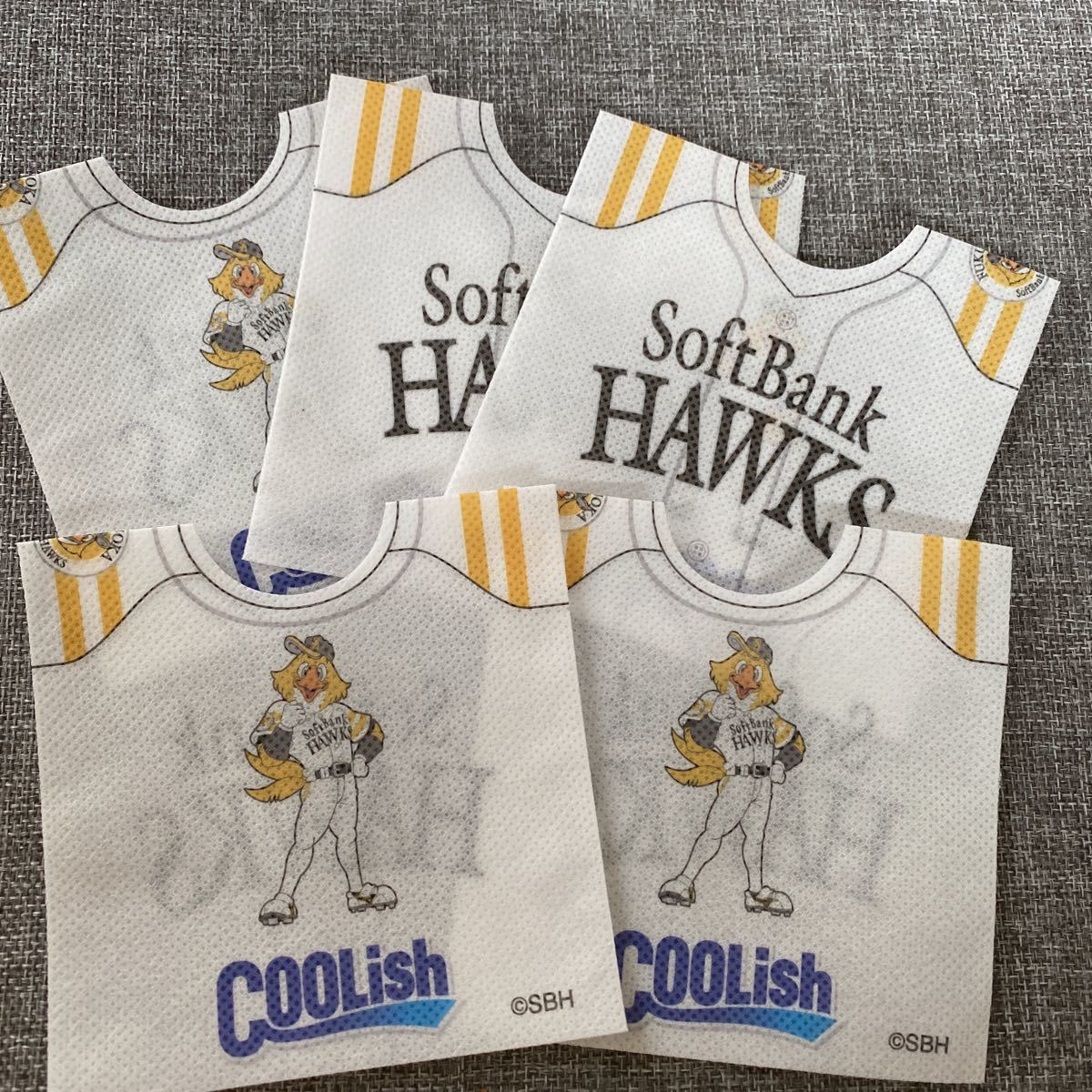 SoftBank HAWKS クーリッシュカバー 5枚 未使用拍卖