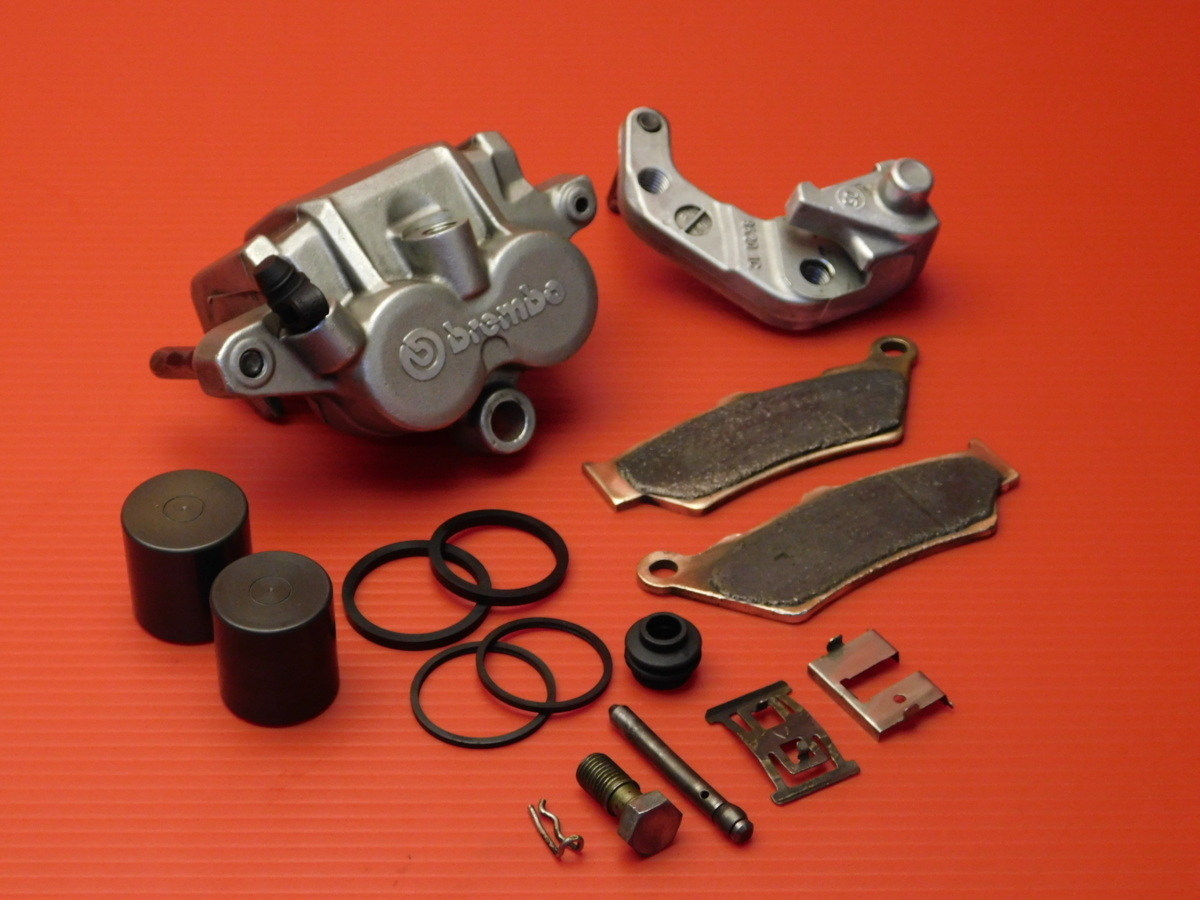 【評価A】60◆ XT660R DM011 取外 brembo ブレンボ フロント ブレーキ キャリパー ピッチ55mm & サポート 拍卖