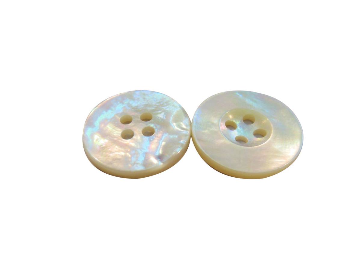 手芸 和洋裁用釦 天然貝ボタン 貝の中の女王様 白蝶貝(23mm1個入り)bex-701拍卖