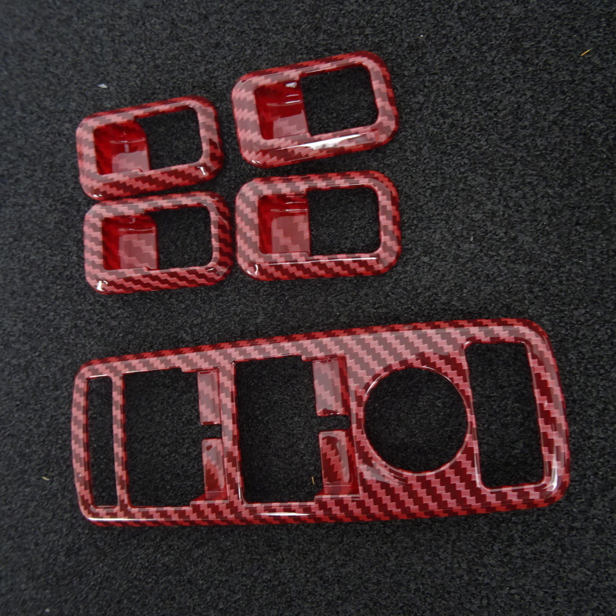メルセデス ベンツ レッド カーボン ルック スイッチ カバー W166 C292 GLE350d GLE43 GLE63拍卖