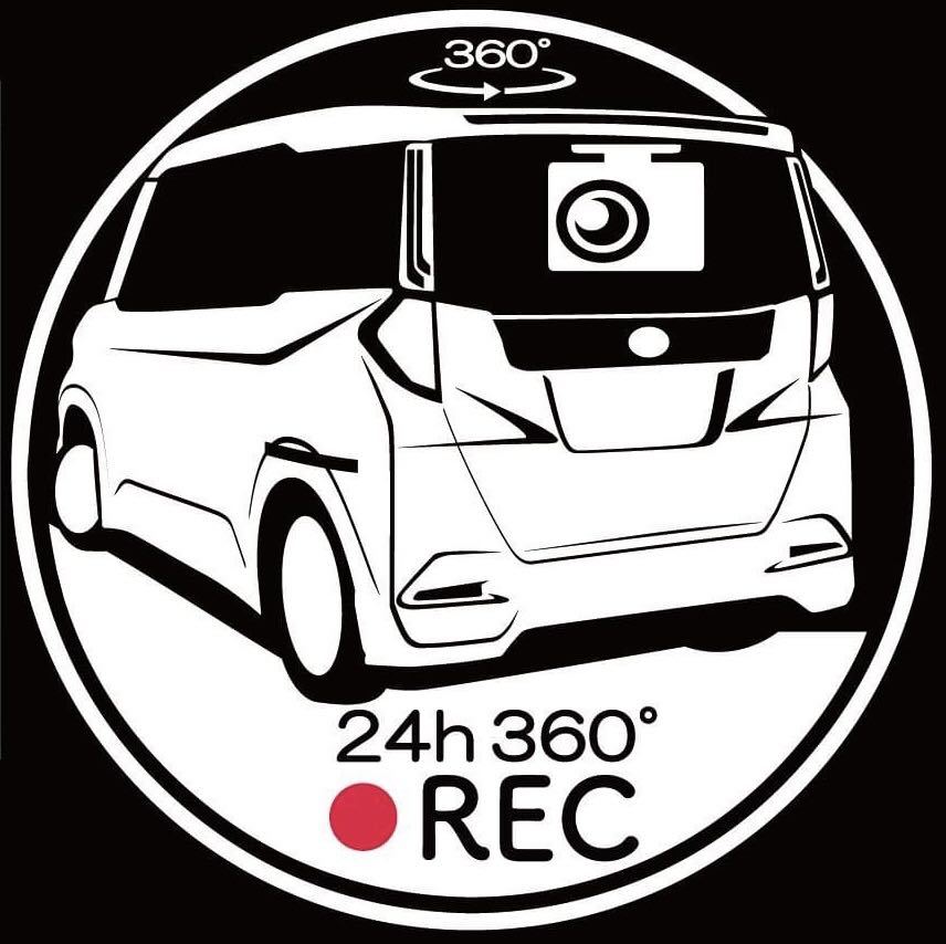 トヨタ ルーミー ドラレコ ドライブレコーダーステッカー 無料車種やカラー変更承ります拍卖