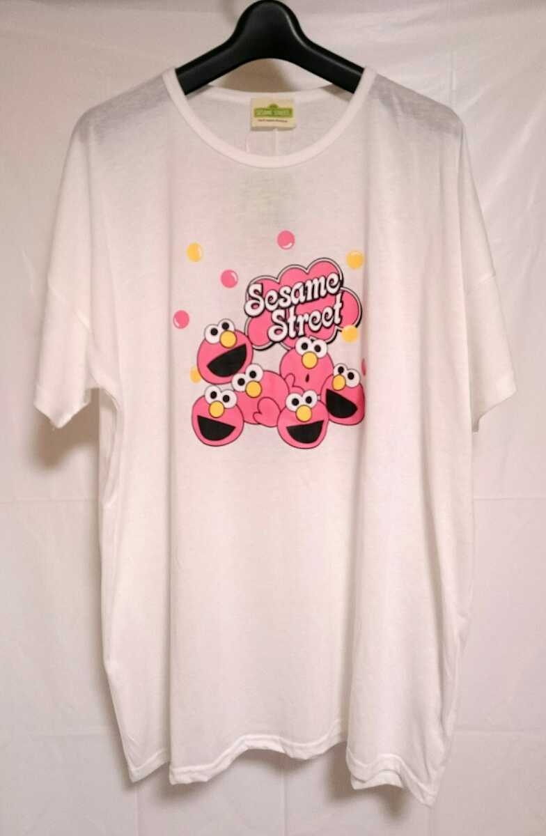 セサミストリート エルモ 薄手Tシャツ レディース Lサイズ拍卖