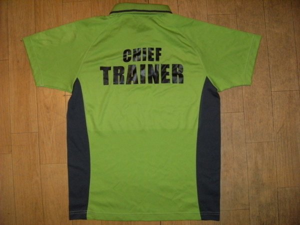 非売品 従業員 スタッフ CHIEF TRAINER パーソナルトレーナー 快活フィットネスクラブ ポロシャツ 快活CLUB 筋トレ ボディビル ダイエット拍卖