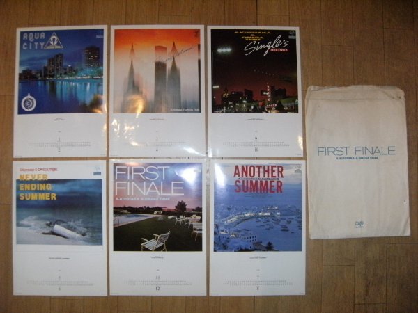 非売品★昭和レトロ★80年代★当時物★バップレコード アルバム表紙 1986年 杉山清貴 オメガトライブ カレンダー6枚★FIRST FINALE ハワイ拍卖