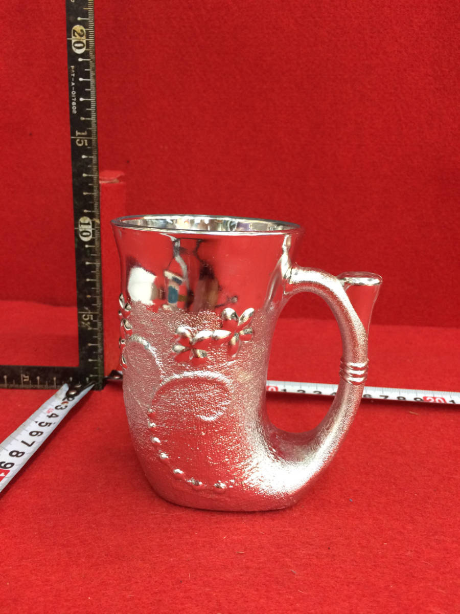 昭和レトロ_銀彩 角笛型 カップ_0239拍卖