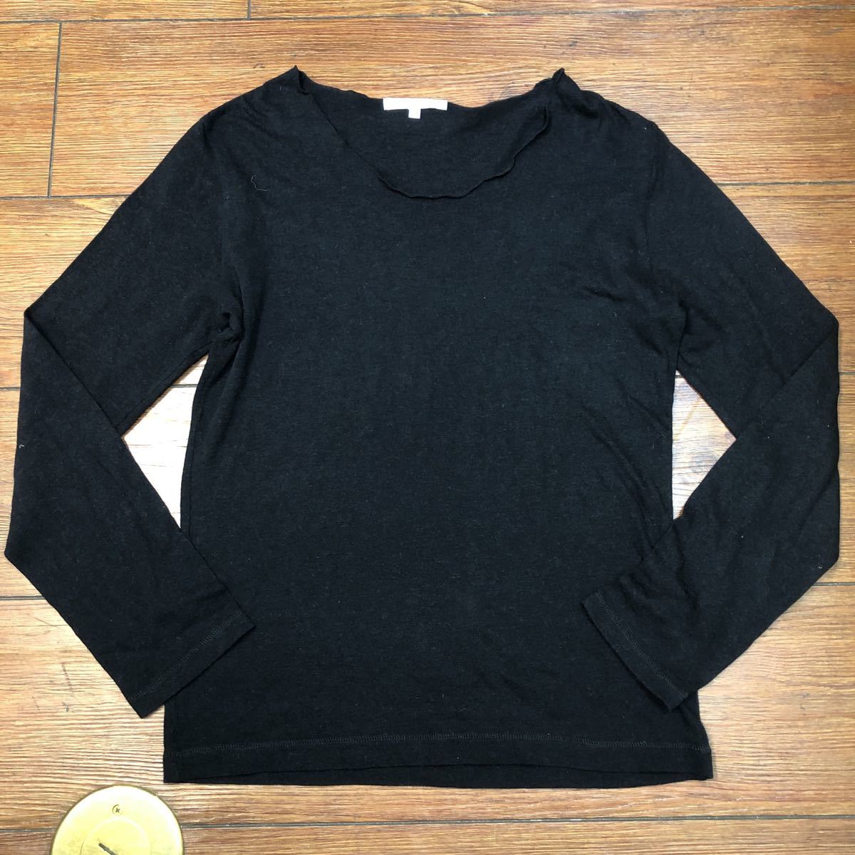 beams international gallery ハイゲージニット Vネックカットオフ 黒 S ビームス インターナショナルギャラリー f1拍卖