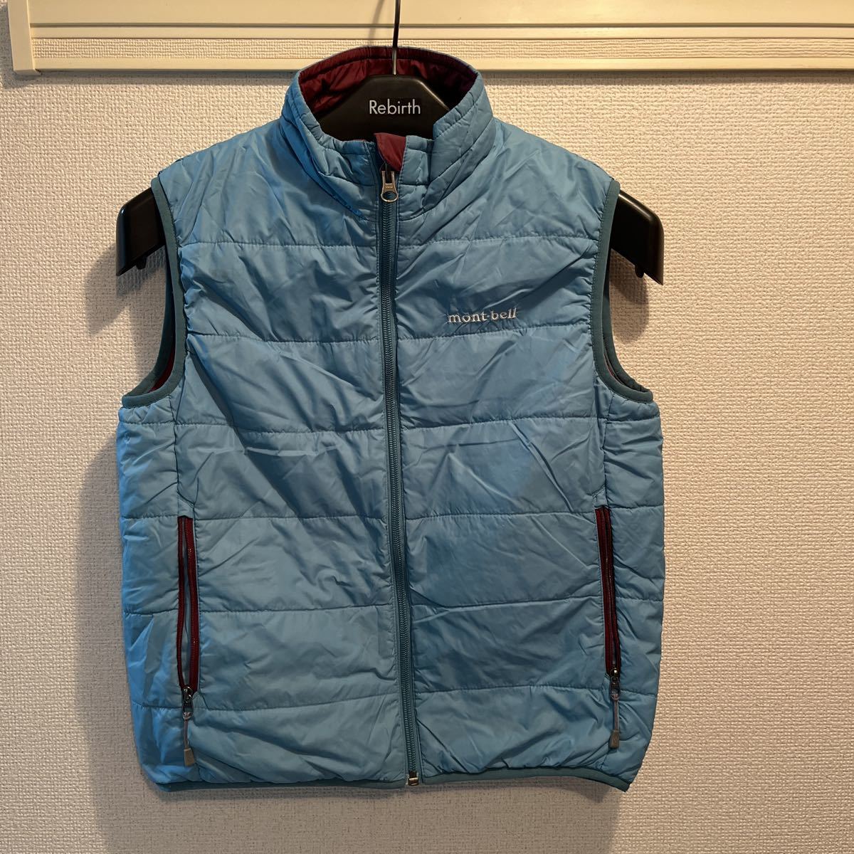 mont-bell リバーシブルダウンベスト kids 140拍卖