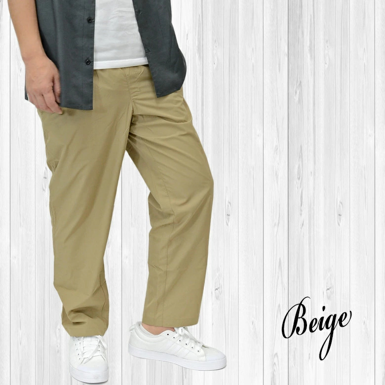 リラックスシルエットイージーアンクルパンツ00311アンクルパンツ 新品ベージュL拍卖