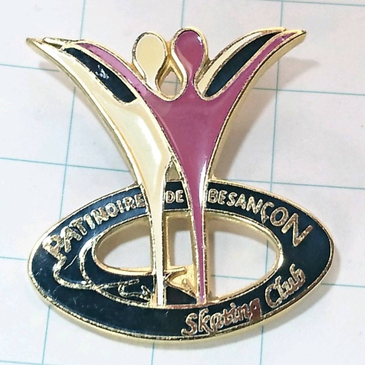 送料無料)フランス スケートクラブ フランス輸入 アンティーク ピンバッジ PINS ピンズ A08703拍卖