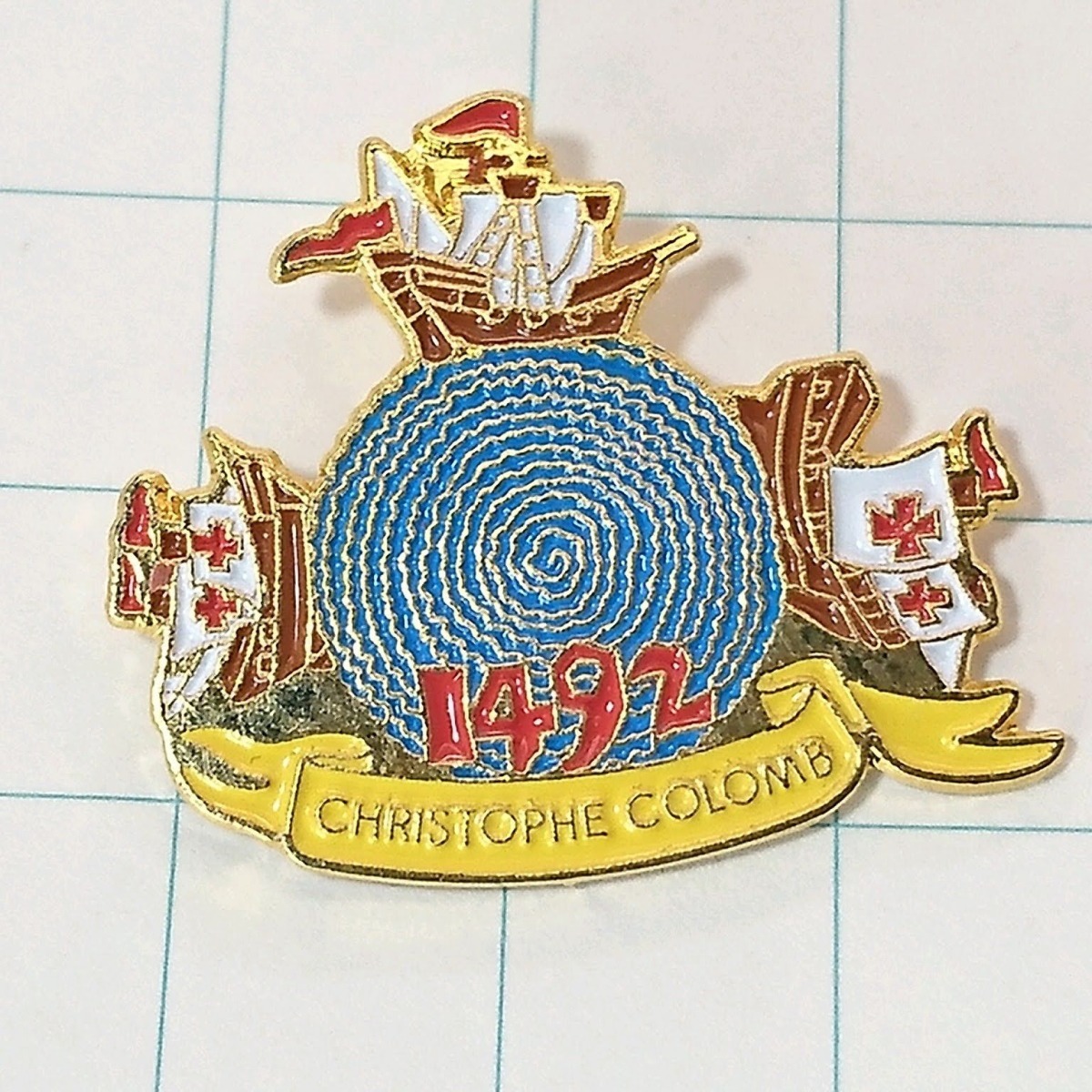 送料無料)クリストファー コロンブス 帆船 ピンバッジ PINS ピンズ A08885拍卖