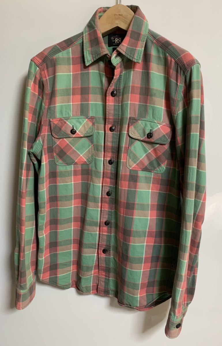 RRL 高級インド綿 マドラスチェックシャツ【S】ネルシャツ DOUBLE RL RALPH LAURENダブルアールエルラルフローレン 検)VISVIMPorterClassic拍卖