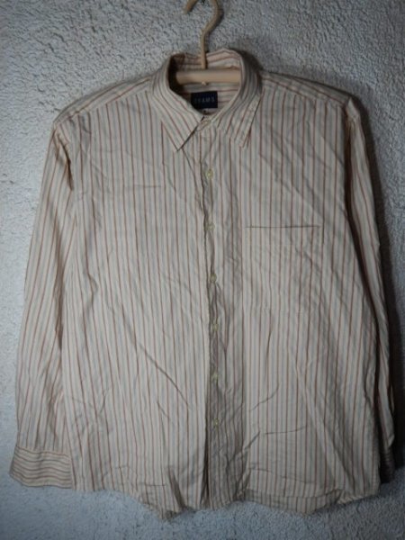 to5418 BEAMS ビームス 長袖 ストライプ デザイン シャツ vintage ビンテージ 人気 送料格安拍卖