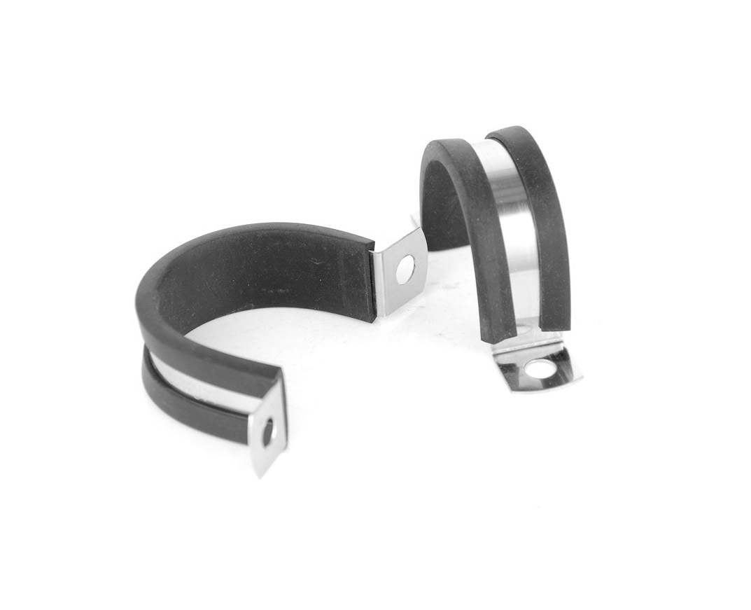ステンレス製 チューブクランプ ゴムクション付き 幅14mm 2個拍卖