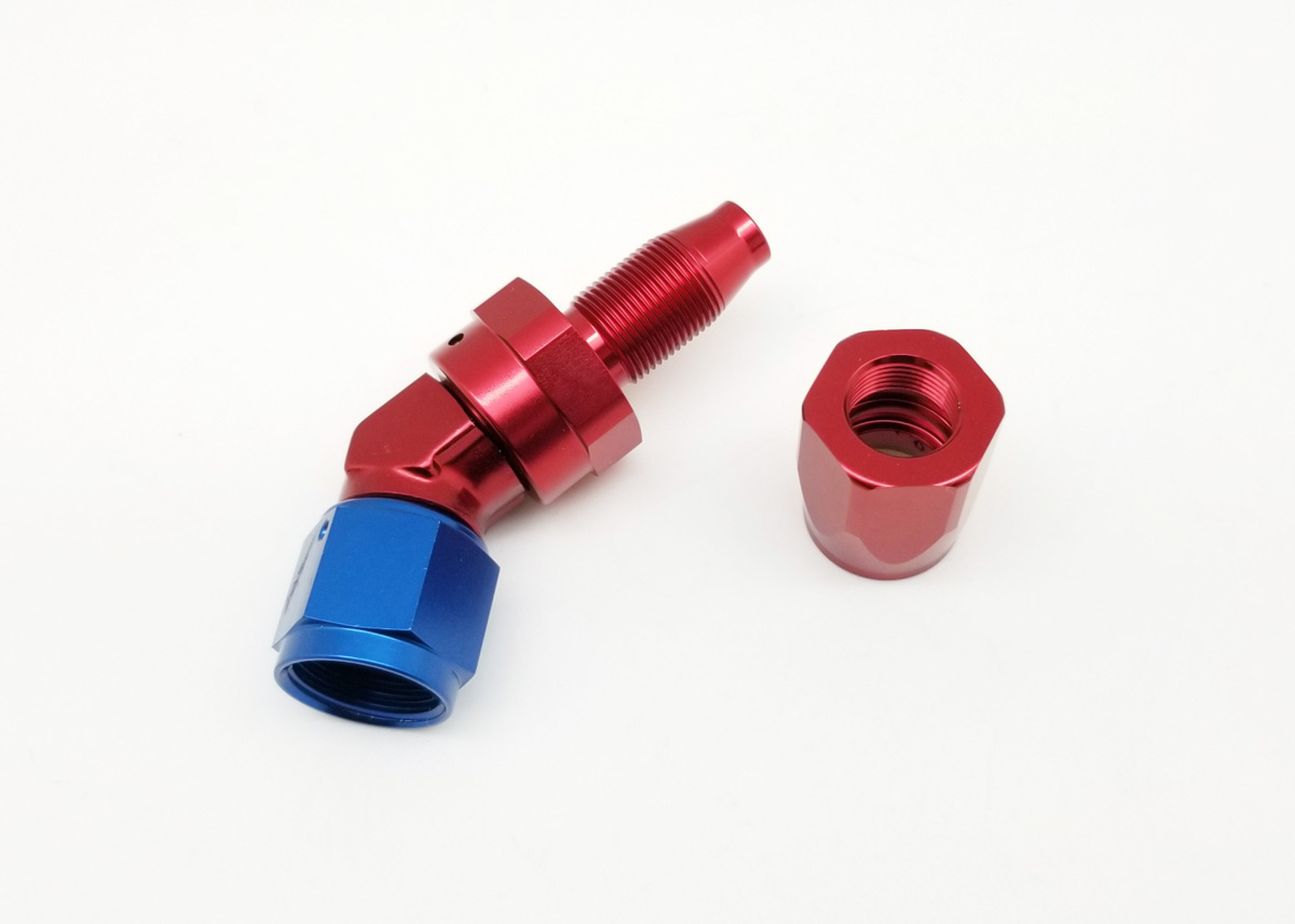 スイベル フォージ 45度  AN6 ホースエンド アダプター拍卖