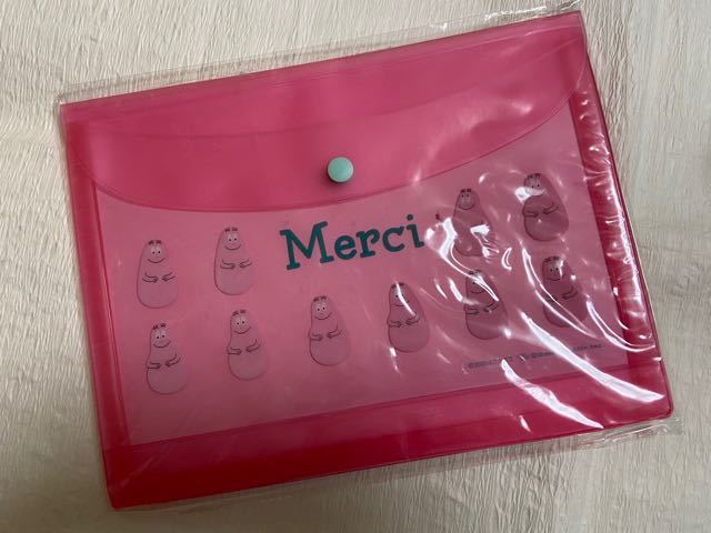 ※新品 未開封 バーバパパ Barbapapa エンベロープケース・書類ケース・ポーチ メルシー Merci グリーティングライフ拍卖