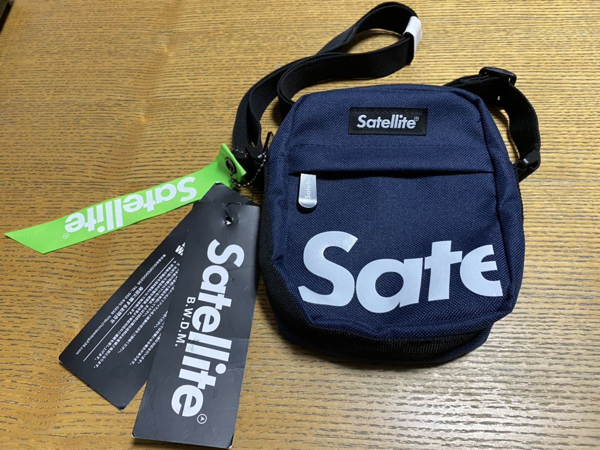 satellite サテライト PASS パス NAVY ネイビー ミニショルダーバッグ ショルダーバッグ ボックスバッグ レディース メンズ拍卖