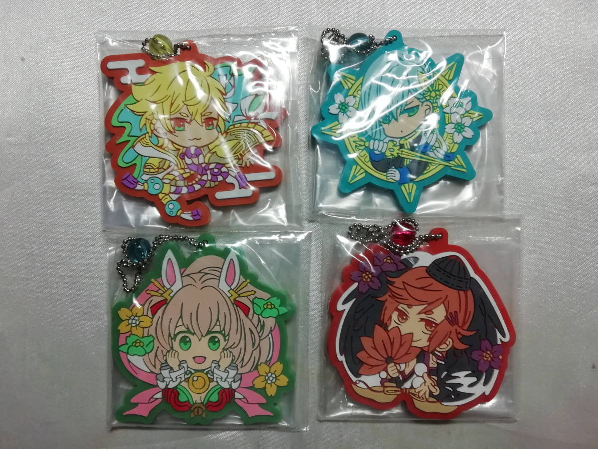 中古品 一血卍傑-ONLINE-~討伐開始~ オモイカネ/カグヤヒメ/サンキボウ/ネンアミジオ ラバーチャーム 一番くじ G賞 4個セット拍卖