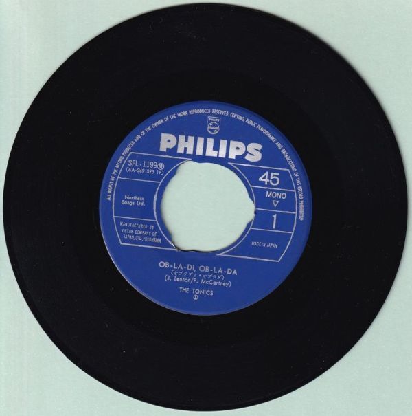 The Tonics - Ob-La-Di, Ob-La-Da ザ・トニックス - オブラディ・オブラダ SFL-1199 国内盤 シングル盤 盤のみ拍卖