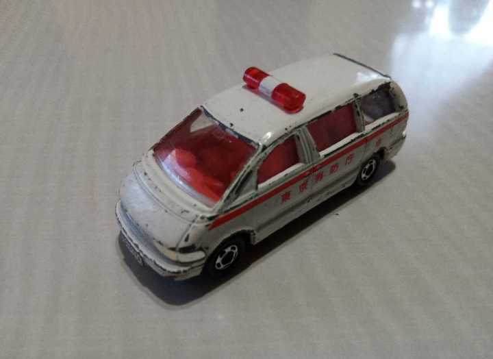 ☆希少!1992年 トミカ 廃盤品 TOYOTA ESTIMA トヨタ エスティマ 東京消防庁 救急車!☆拍卖