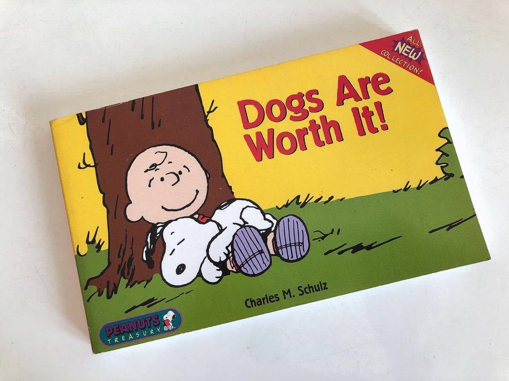 洋書文庫 『Dogs Are Worth It! 』Charles M.Schulz PEANUTS TREASURY拍卖