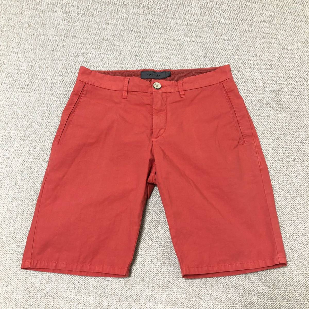【新品】シビリア SIVIGLIA シヴィリア ショートパンツ 30 レッド《送料無料》拍卖