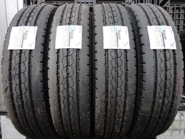 ●9561 夏 新品 ブリヂストン DURAVIS R205 205/80R17.5 114/112LLT 4本 2017年製拍卖