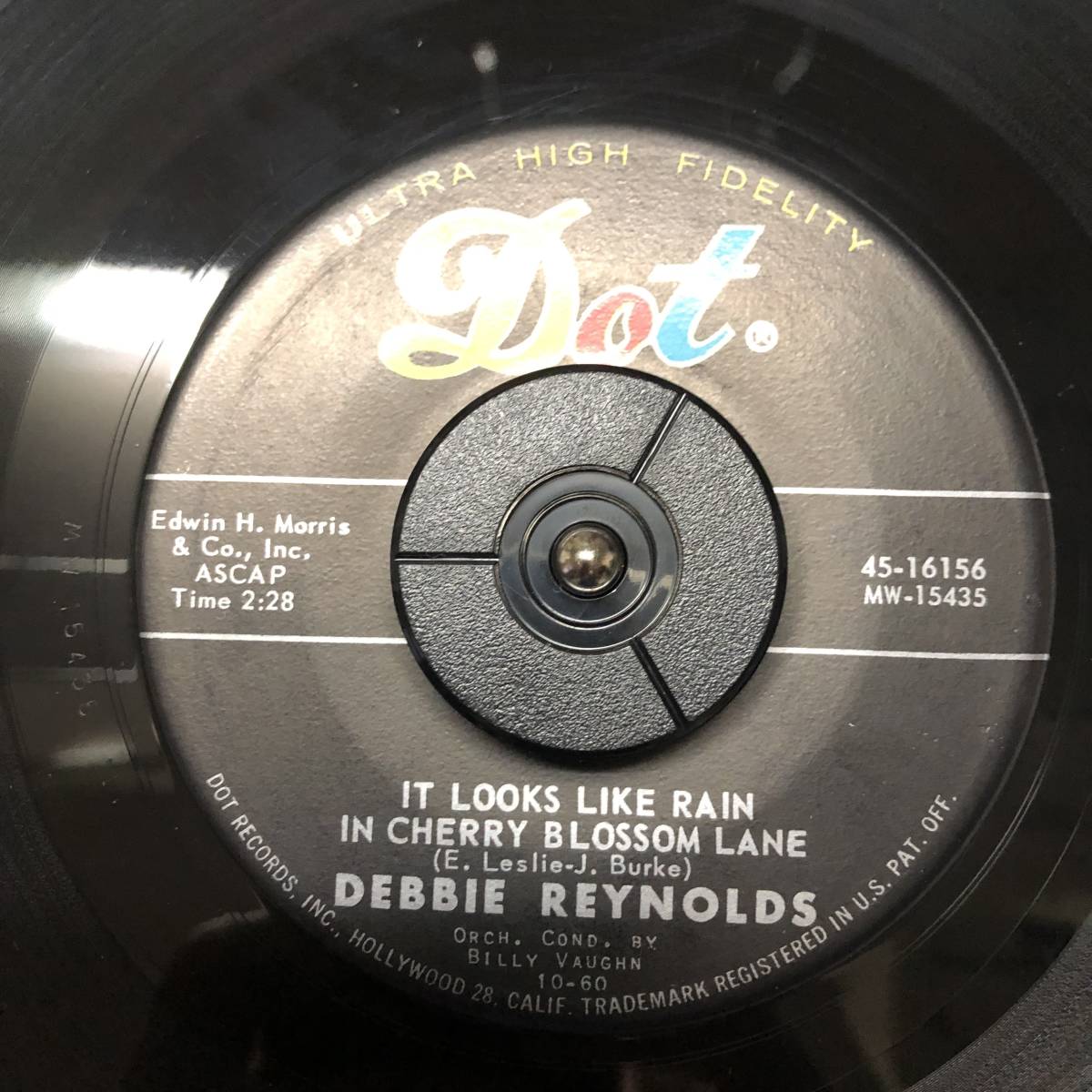 中古シングルレコード Debbie Reynolds It Looks Like Rain In Cherry Blossom Lane US盤 45-16156 デビー・レイノルズ拍卖