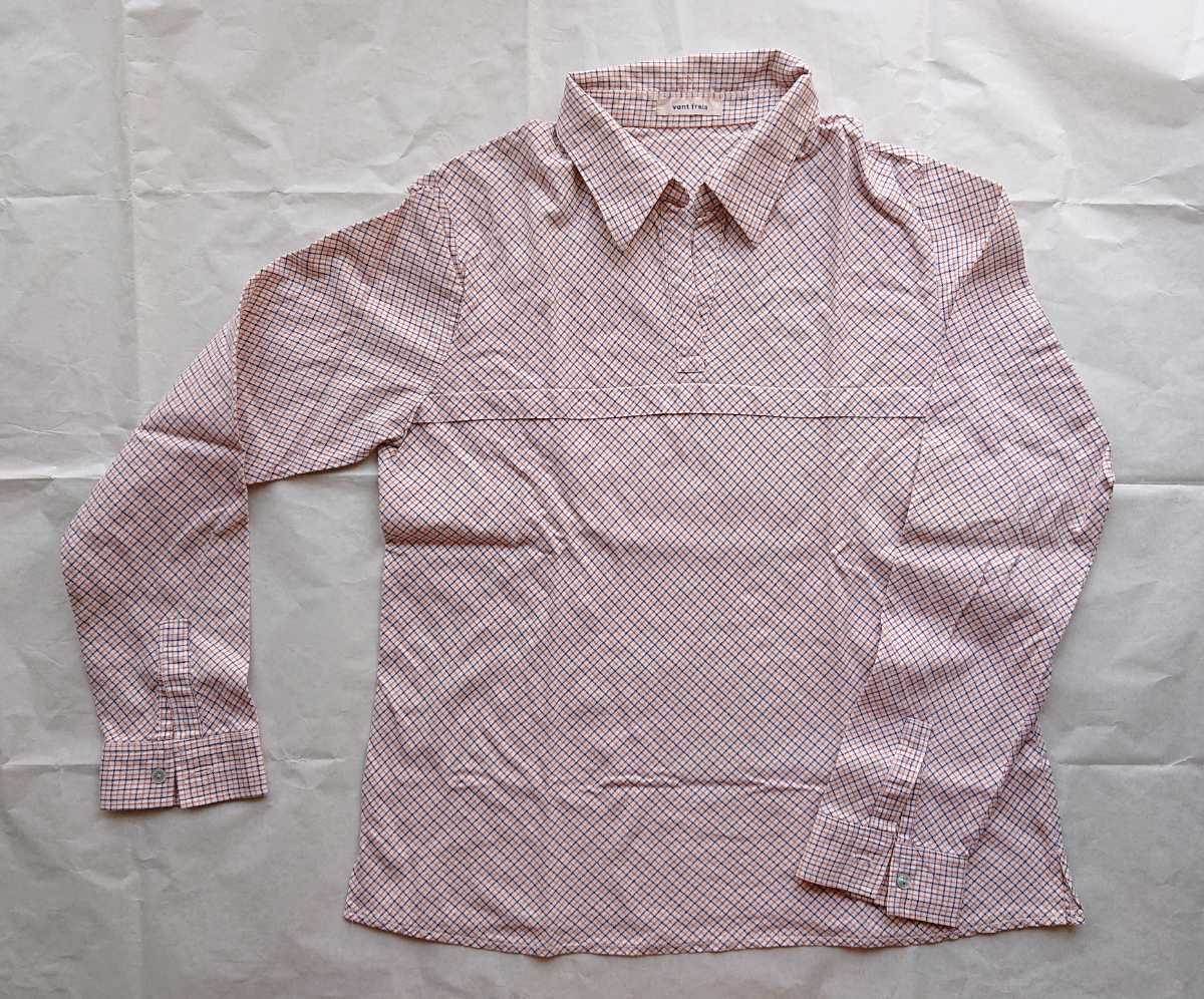 ★美品 vent frais ヴァンフレ 長袖シャツ チェックシャツ 拍卖