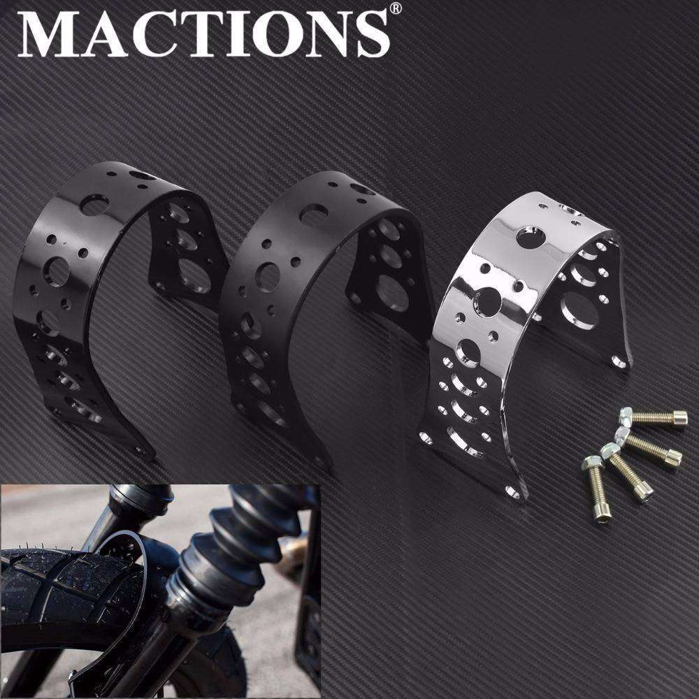 2814 MACTIONS オートバイフロントフォークブレース狭いグライドハーレースポーツスター 883 1200 XL 19拍卖