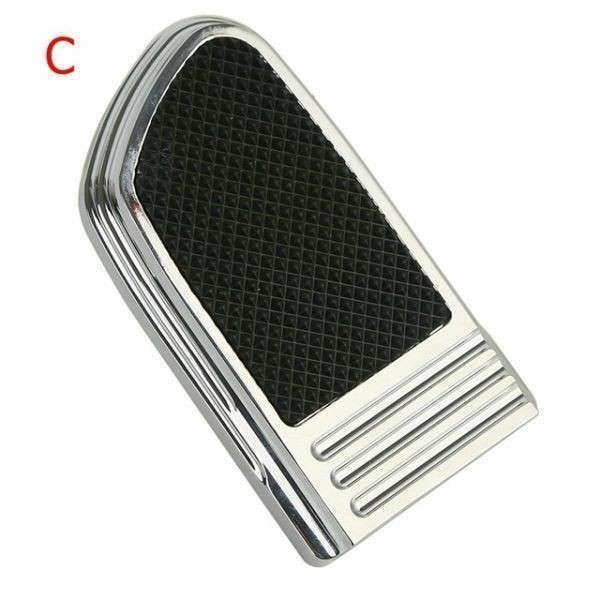 ハーレーツーリングロードエレクトラグライドファットボーイソフテイルスリム用オートバイブラックブレーキペダルパッド C拍卖