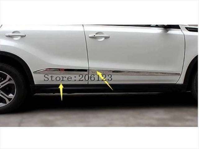 2016ー 2017 2018 SUZUKI VITARA 自動車 304 トリム ストリップ ドア 抗摩擦 4ピース/セット拍卖